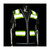 PIP 302-0800D-BK Type O Class 1 Black Two-Tone Surveyors Vest - Mesh
