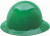 MSA 454668 Green SkullGard Full Brim Hard Hat with Staz-On