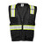 ML Kishigo Enhanced Visibility Multi Pocket Black Mesh Vest
