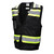 Radians SV59-1ZBM Type O and Class 1 Heavy Duty Surveyor Black Safety Vest