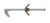 Falltech 630024C I-Beam Stanchion Clamping Bar with Wing Nut 24"