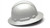 Pyramex HP54116S Ridgeline Shiny White Graphite Pattern Hydro Dipped Full Brim