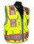 Radians SV55-2Z Class 2 Heavy Woven Two Tone Green Engineer's Safety Vest