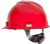 MSA 475363 V-Gard Red Hard Hat with Fas-Trac Suspension (Cap Style)