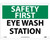 NMC SF181RB Rigid Plastic Eye Wash Station Sign