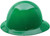 MSA 475411 Skullgard Green Full Brim Hard Hat Ratchet Suspension