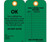 NMC SPT3 Scaffold Green Tags with Grommet (25/Pack)