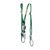 MSA 10191758 V-Series Twin-Leg Adjustable Energy Absorbing Lanyard with Rebar Hooks (6 ft)