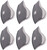 Activated Carbon Anti Dust Replacement Filters (6 Filters)