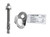 Frontline COFA01 + COFA01RB Stainless Steel Flange Anchor