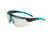 Uvex S2884 Avatar Safety Glasses with Teal Frame and Scratch Resistant Lens