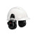 3M MT13H221P3E PELTOR ProTac III Headset Black Hard Hat Attached