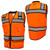 Fierce Safety Surveyors Class 2 Safety Vest with Tablet Pockets and Neck Padding