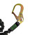 Frontline LES62R-US Patriot 6' Double Leg Elastic Lanyard with Rebar Hook Ends (USA Made)