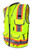 Fierce Safety Class 2 Lime Heavy Duty Vest Tablet Pockets and Neck Padding