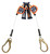 DBI SALA Twin-Leg 8' SRL with Steel Rebar Locking Hooks Leading Edge