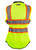 Fierce Safety Woman's Surveyors Class 2 Green Safety Vest with Tablet Pockets and Neck Padding
