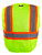 Fierce Safety Economy Class 2 Two Tone Green Vest with Chest Pocket