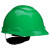 3M H-704SFV-UV Green Cap Style Vented Hard Hat with Uvicator 20 EA/Case