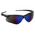 Nemesis 14481 Black Safety Glasses with Blue Mirror Lens (Each)