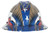 MSA 10071159 Full Brim Hard Hat Patriot V-Gard with Eagles