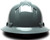 Pyramex HP54113 Full Brim Style 4-Point Standard Ratchet - Gray