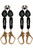 Frontline RPW062R Web Twin Leg 6' SRL with Steel Rebar Hook Ends (Pack of 2)