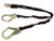 Frontline Combat Twin Leg 6' Rebar Hook Lanyard with Internal Shock Absorber - LIS62R