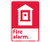 NMC FGA2RB Safety Sign "FIRE ALARM" Rigid Plastic