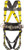 MSA 10077572 Construction Harness Belt Side D-rings and Tongue Straps (XL)