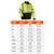 Ergodyne 8351 GloWear Hi-Vis Windbreaker Water-Resistant Jacket