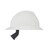 MSA V-Gard White Full Brim Hard Hat with Fas-Trac Suspension - Custom Logo