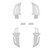 KASK WAC00061 Lamp Clips (4 pcs) + Frontal Slot Cap