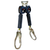 DBI-SALA 3100552 Nano-Lok Personal Twin-Leg Self Retracting Lifeline with Web Swivel Snap Hook (6 ft.)