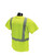 Radians ST11-2PGS Class 2 Hi-Viz Lime Safety T-Shirt with Max-Dri