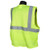 Radians Hi Vis Class 2 Lime Safety Mesh Vest with Zipper Closure SV2ZGM