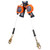 3M DBI SALA 3500282 Nano-Lok Edge Cable Twin-Leg Personal Self Retracting Lifeline with Steel Swivel Snap Hook (8 ft.)
