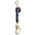 3M DBI SALA 3100604 Nano-Lok XL Web Self-Retracting Lifeline Steel Carabiner with Steel Rebar Hook (9 ft.)