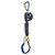 3M DBI SALA 3100605 Nano-Lok XL Self-Retracting Lifeline Aluminum Carabiner with Aluminum Rebar Lock Hook (9 ft.)