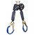 3M DBI SALA 3100612 Nano-Lok XL Twin-Leg Self-Retracting Lifeline with Aluminum Rebar Lock Hooks (9 ft.)