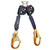 3M DBI SALA 3100613 Nano-Lok XL Twin-Leg Self-Retracting Lifeline with Aluminum Rebar Hooks (9 ft.)