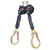 3M DBI SALA 3100614 Nano-Lok XL Twin-Leg Self-Retracting Lifeline with Steel Rebar Lock Hooks (9 ft.)