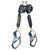 3M DBI SALA 3100616 Nano-Lok XL Twin-Leg Self-Retracting Lifeline with Comfort Grip Hooks (9 ft.)