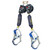 3M DBI SALA 3100616 Nano-Lok XL Twin-Leg Self-Retracting Lifeline with Comfort Grip Hooks (9 ft.)