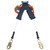 DBI SALA 3500279 Nano-Lok Edge Twin-Leg Personal Self Retracting Lifeline with Steel Snap Hook (8 ft.)