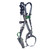 MSA V-FIT Harness with Back & Hip D-Rings and Tongue Buckle Leg Straps