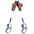 DBI SALA 3500283 Nano-Lok Edge Twin-Leg Personal Self Retracting Lifeline with Aluminum Comfort Hook (7 ft.)