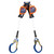 DBI SALA 3500277 Nano-Lok Edge Twin-Leg Personal Self Retracting Lifeline with Aluminum Rebar Lock Hook (8 ft.)