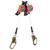 3M DBI SALA 3500278 Nano-Lok Edge Twin-Leg Personal Self Retracting Lifeline with Steel Rebar Hook (7.3 ft.)