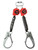 Protecta 3100512 Twin Leg Self Retracting Lifeline with Steel Rebar Hooks (6 ft.)